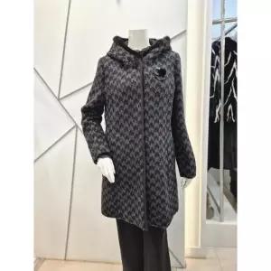 쉐르담 세이브존01 후드 밍크 알파카 코트 CG4-853HC