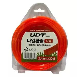 UDT예초기액세서리나일론줄 1EA 2.4mm-30M(사각형)