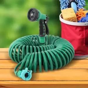 코일호스 20m 세차용품 베란다청소 다용도분사기 물 W022606