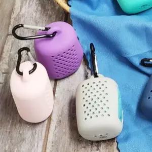 운동 등산 헬스 스포츠 타월 휴대용 포켓 카나비너 타올 (WFJ8GVU)