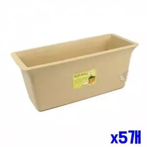WL 직사각 화분 32x14.2x12.8cm x5개 철제화분 정원용품