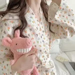 여성용 얇은 롱 목욕 가운 빅사이즈 사계절 샤워 로브 드라이 룸웨어 (WFK7NI8)