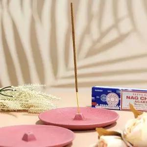 인센스 스틱 홀더 접시형 핑크 인센스받침 인센스거치
