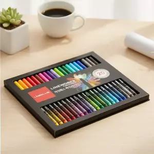 라인웍스 화인라이너 0.3mm 수성 플러스펜 20색 세트