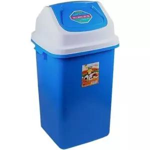 미성플러스 블루8호 미성웰빙 사각휴지통 1개 75L WFLPK9G