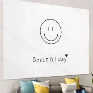 미소짓는화이트캔버스포스터 VHV859I0 즐거운 단면스마일포스터