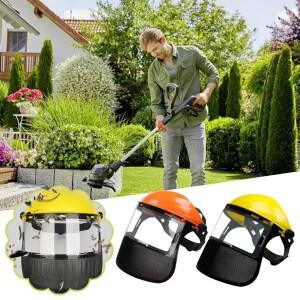 맥세이프 헤드 장착형 PVC 보호 마스크 안티 스플래시 잔디 절단 모자 용 먼지 방지 얼굴 스크린