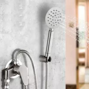 무광실버 물줄기 강력한 샤워기헤드 절수효과