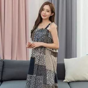 레오파드 패턴 골프 샤워 가운 스포츠수영용 기모 노리개 샤워가운