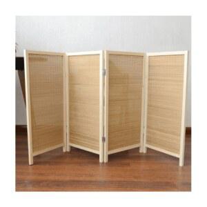 낮은 파티션 접이식 가벽 칸막이 복고풍 원목 병풍 가림막