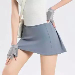 미니스커트 백포켓 플리츠 A라인 스커트 RNR-0066