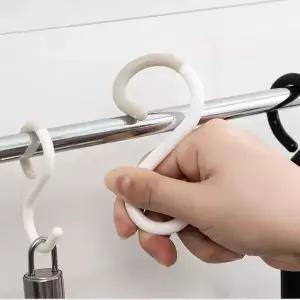 부드러운 대형 S후크 소품 정리 훅 다용도 행거 후크 (WFKI02X)