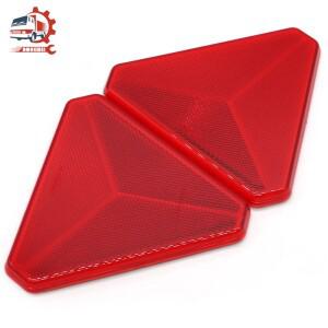 AOHEWEI-2x 레드 리어 리플렉터  삼각형 반사 게이트 포스트  맥세이프 나사  자동차 테일 고정  트레일러