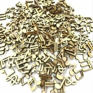 100개 컷 나무 음악 노트 장식 모양 공예 웨딩