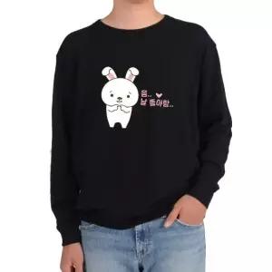 기모맨투맨 토끼 러브 화이트래빗 고백그림 다양한색상 전사이즈 (WFKIX8B)