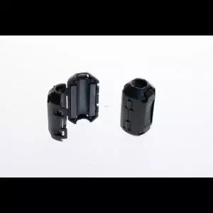 호환  TDK 페라이트 클립 클램프 노이즈 캔슬링 페라이트 코어 RF 초크 RFI EMI 필터 블랙 3.5mm 내부 3.5m