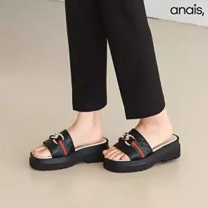 [아나이스]국산 퀼팅 플랫폼 뮬슬리퍼 5.5cm_26S022 [무료배송]