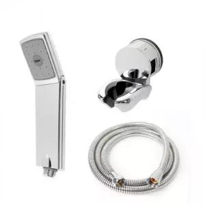 ( )폴더 절수샤워기 고급메탈호스 A세트 1.5m 샤워기거치대 행거 화장실 부스 부속품 고압 헤드 교체 목욕