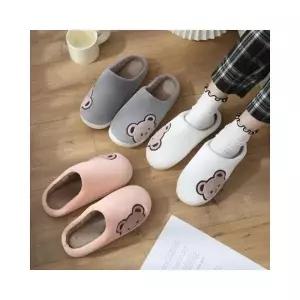 루미나D 곰돌이 극세사 털 슬리퍼 겨울 남성 여성 털 실내화 거실화