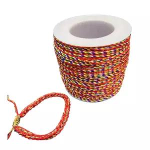 불교 용품 DIY 칠석 꼬임 오색실 매듭 끈 팔찌 만들기커플반지 부처님오신날 비방 해탈 극락왕생 행운 부적