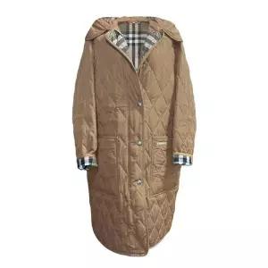 [버버리] 파크게이트 퀄팅 롱 후드 자켓 80842101 80945821 카멜