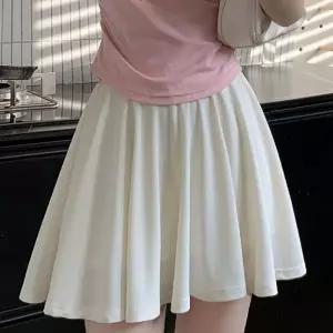 허리밴딩 속바지일체형 A라인 플리츠주름 미니 스커트여성치마 여름 여름롱 머메이드 플레어 셔링 치마 플