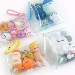 파우치 인기 핑크풋 화장품 악세사리 감성 가방 투명-WFHXV1R