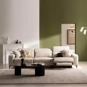 시트앤모어 브루노 이태리 세미아닐린 가죽 전동 리클라이너 4인소파 KC4134