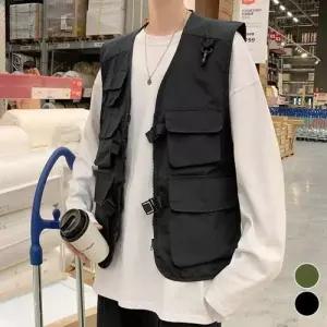 공용 빈티지 멀티포켓 얇은 베스트 WFJ2ESZ