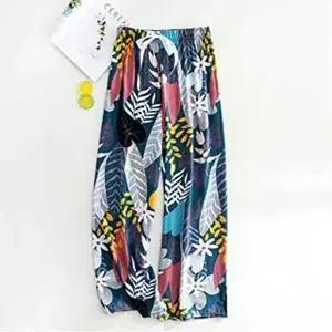 여름냉장고바지 여자 여름 밴딩 팬츠 나염 쿨 아이스 냉장고 바지