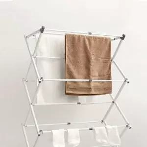 원룸 길이조절 화이트 빨래건조대