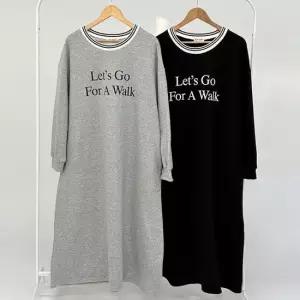 빅사이즈원피스 X061L601 기모레츠오버핏원피스 RA