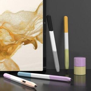 삼성 갤럭시 탭 S10 울트라 S6 라이트 S7 FE S8 S9 연필 보호 커버 소프트 충격 방지 태블릿 스타일러스 슬리브 용 실리콘 케이스