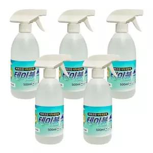 비바크린 테이블싹 500ml 5개 다목적세정제 주방세제 기름때제거 인덕션청소 오븐크리너