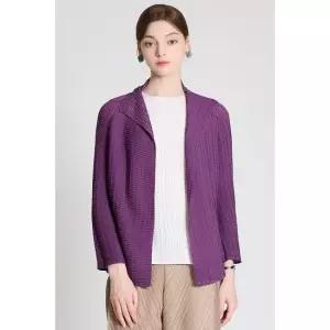 [요이츠] 숄카라 와플 플리츠 가디건_YI03WNPJK80