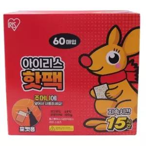 ( )EA 아이리스 핫팩 60매 포켓용 낚시 캠핑 레포츠