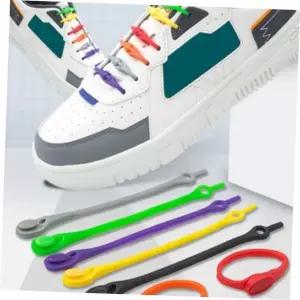 운동화 실리콘신발끈 구두 캔버스화 신발끈 12개 운동화 정리 코디 끈 고무신발끈 매듭없는신발끈