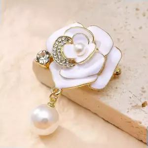 패션 로즈 진주 옷핀 패션브로치 브로치 액세서리