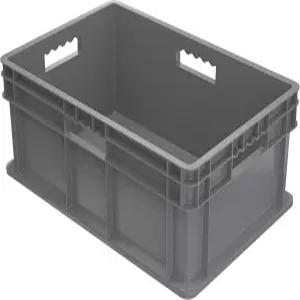 Akro-Mils 37688 플라스틱 스트레이트 월 용기 토트(솔리드 사이드 및 솔리드 베이스 포함) (24인치 x