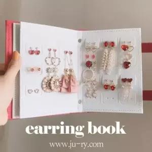 귀걸이 정리 보관 다이어리 귀찌 북 명함 분류 가방-WFIK5ET