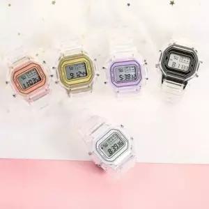 남여공용 투명 전자 시계 다기능 방수 커플시계 패션시계 남성시계 여성시계 투명시계