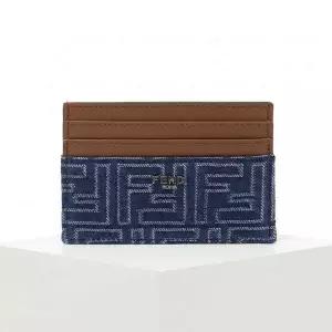 [펜디]FENDI 25FW Card Case Jacquard FF Denim 7M0164 AUGO F1SCG 데님 자카드 카드 홀더 873062