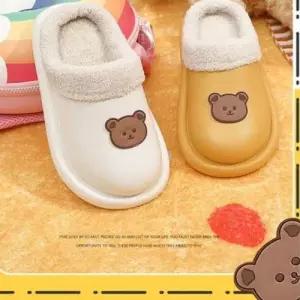 겨울털실내화 슬리퍼 방한 곰돌이 방수 겨울 EVA 털 WD81A1E