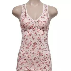 여성 플로럴 패턴 인견 브라런닝 시원한