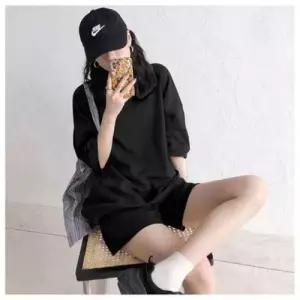 반팔 1P 라운드넥 여름 반바지 세트 여성트레이닝세트 WD81D24