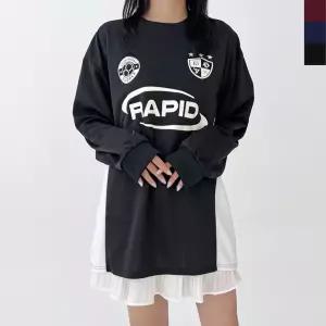 여자 오버핏 스포츠 유니폼 풋볼 티셔츠 DM25161357