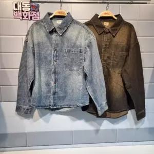 유솔대동백화점 DP01 긴팔 데님 셔츠 아동공용 긴팔 데님셔츠 ULYC262Z1