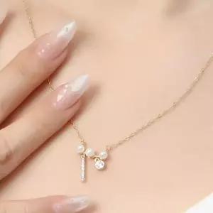 비쥬홀릭 925 도금 진주볼 여자목걸이 쇼핑백포함 골드 실버