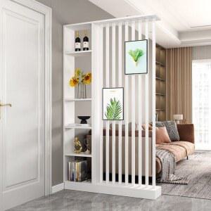 공간분리 간살 파티션 접이식 화이트 가벽 간살파티션 장식장 종이벽 가림막 분리 우드파티션