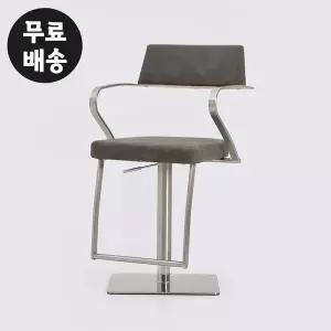 [벤티스가구]메리 가죽 바 체어 높이조절 주방 식탁 의자 식탁 홈바 예쁜 아일랜드(그레이)